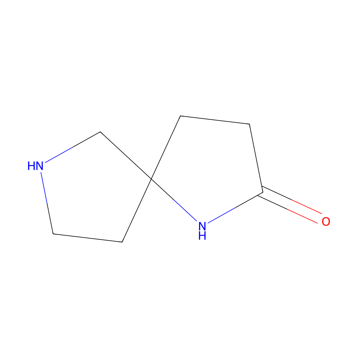 1,7-Diazaspiro[4.4]nonan-2-one molecular structure, CAS 1400797-52-5