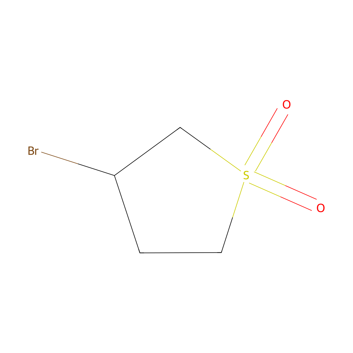 3-Bromotetrahydrothiophene 1,1-dioxide molecular structure, CAS 14008-53-8