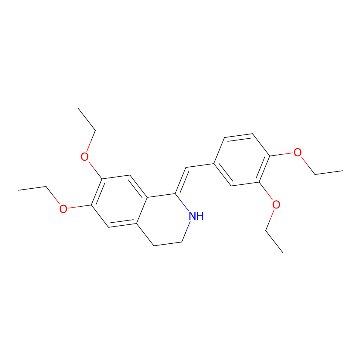 Drotaverine molecular structure, CAS 14009-24-6