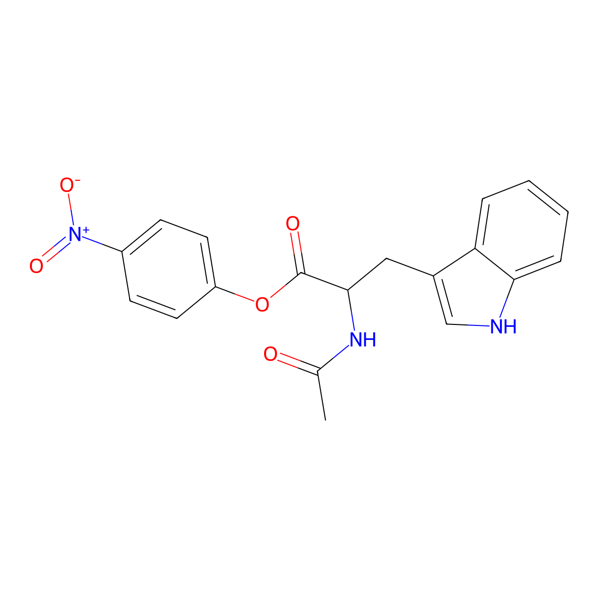 AC-Trp-onp molecular structure, CAS 14009-92-8
