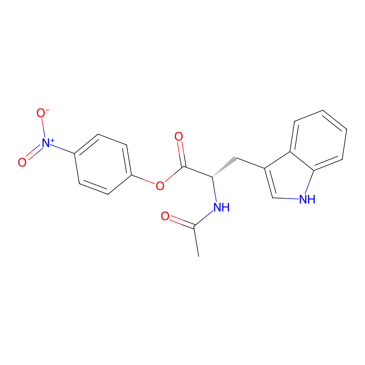 AC-Trp-onp molecular structure, CAS 14009-92-8