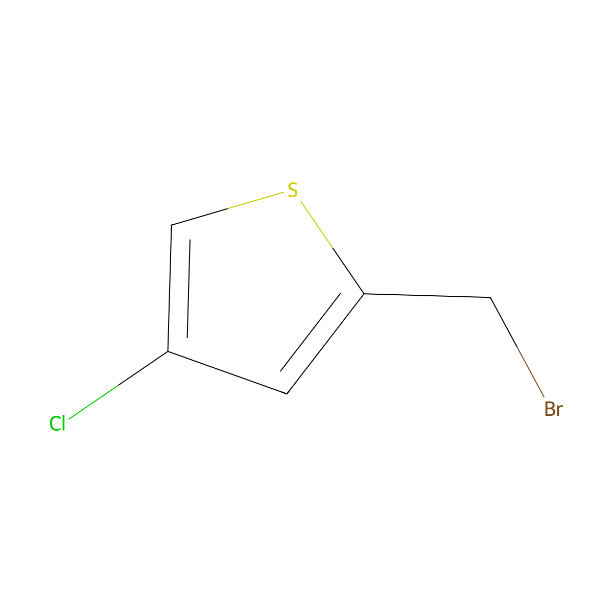 2-(Bromomethyl)-4-chlorothiophene molecular structure, CAS 1400991-44-7
