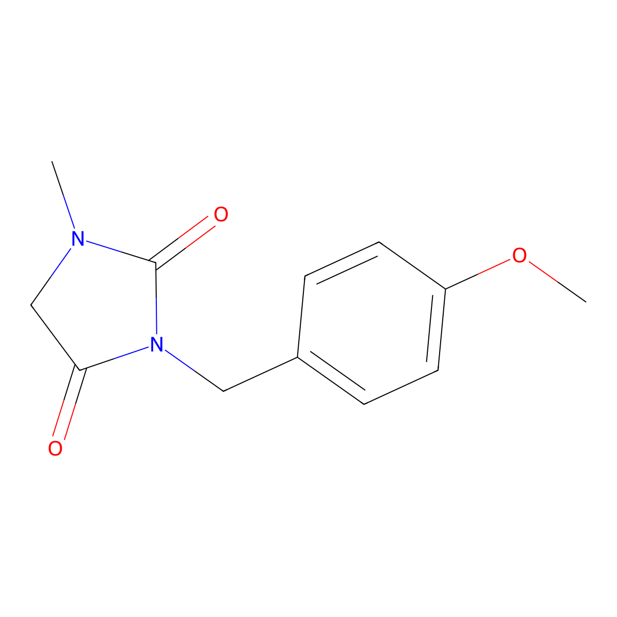 3-(4-Methoxybenzyl)-1-methylimidazolidine-2,4-dione molecular structure, CAS 1401066-00-9