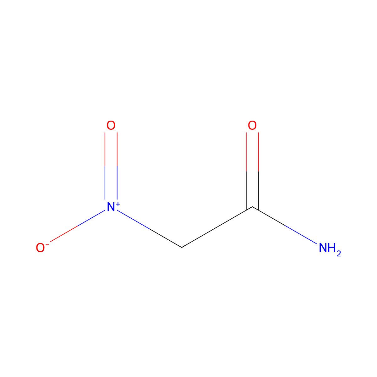 2-Nitroacetamide molecular structure, CAS 14011-21-3