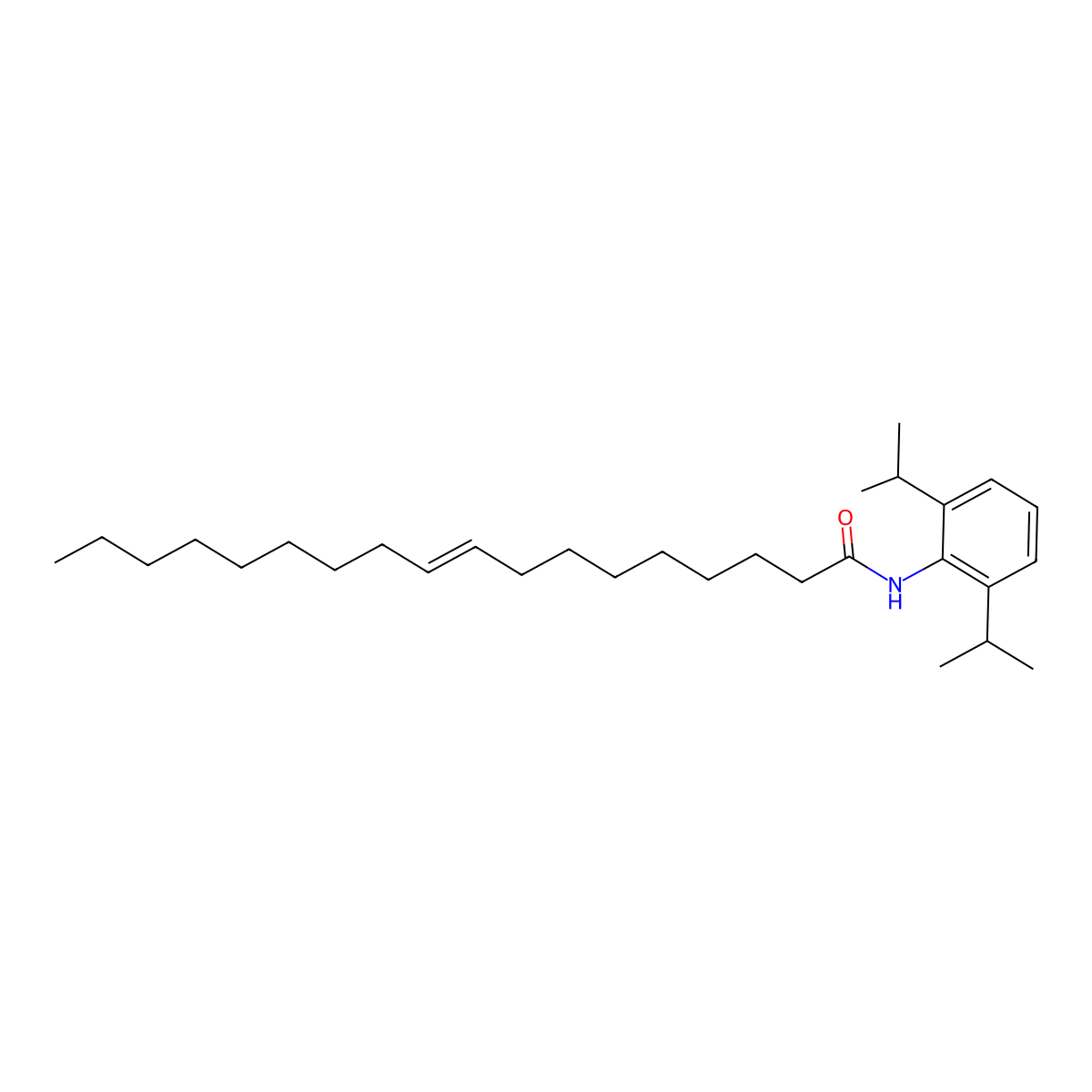 (Z)-N-[2,6-di(propan-2-yl)phenyl]octadec-9-enamide molecular structure, CAS 140112-65-8