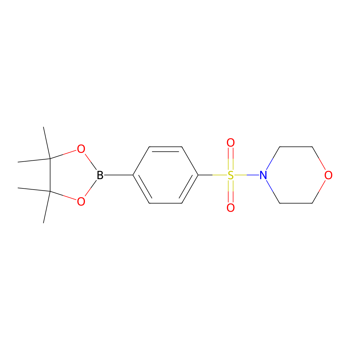4-(Morpholinosulfonyl)phenylboronic acid pinacol ester molecular structure, CAS 1401222-64-7