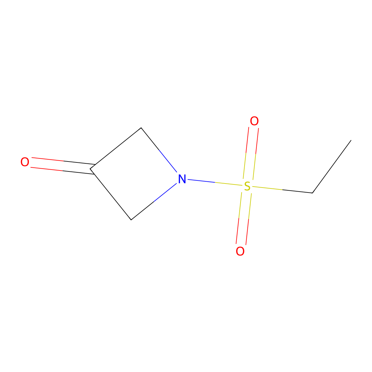 1-(Ethanesulfonyl)azetidin-3-one molecular structure, CAS 1401222-91-0