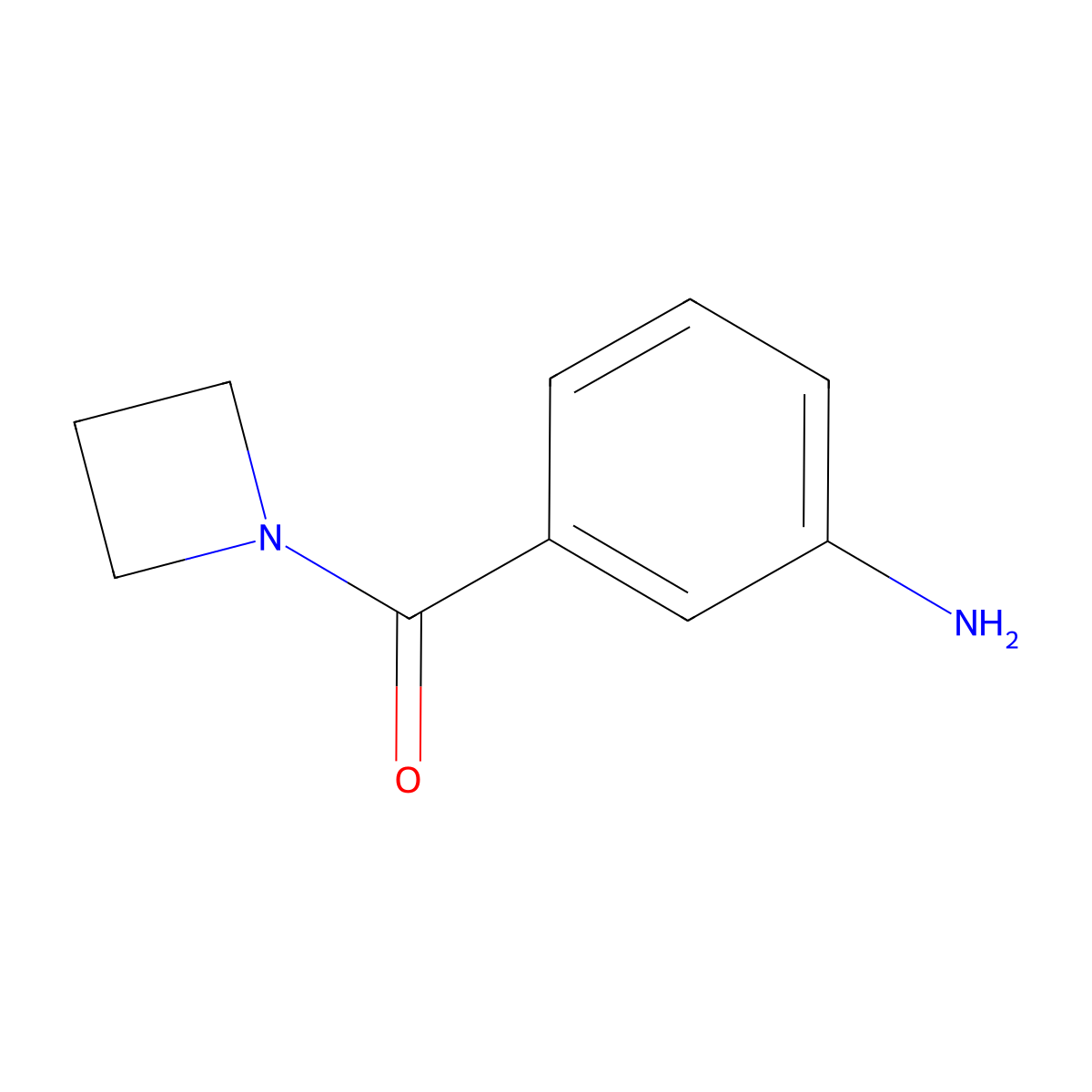 (3-Aminophenyl)(azetidin-1-yl)methanone molecular structure, CAS 1401253-65-3