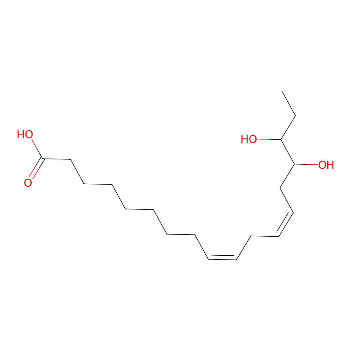 alpha-15,16-DiHODE molecular structure, CAS 140129-22-2