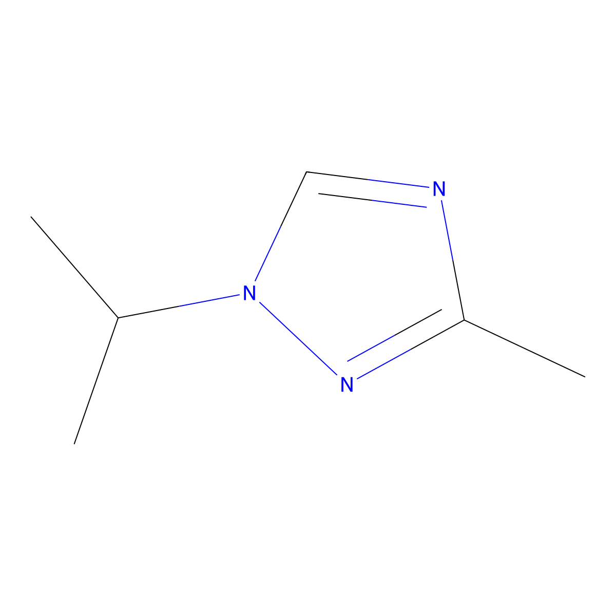 1-isopropyl-3-methyl-1H-1,2,4-triazole molecular structure, CAS 1401305-30-3