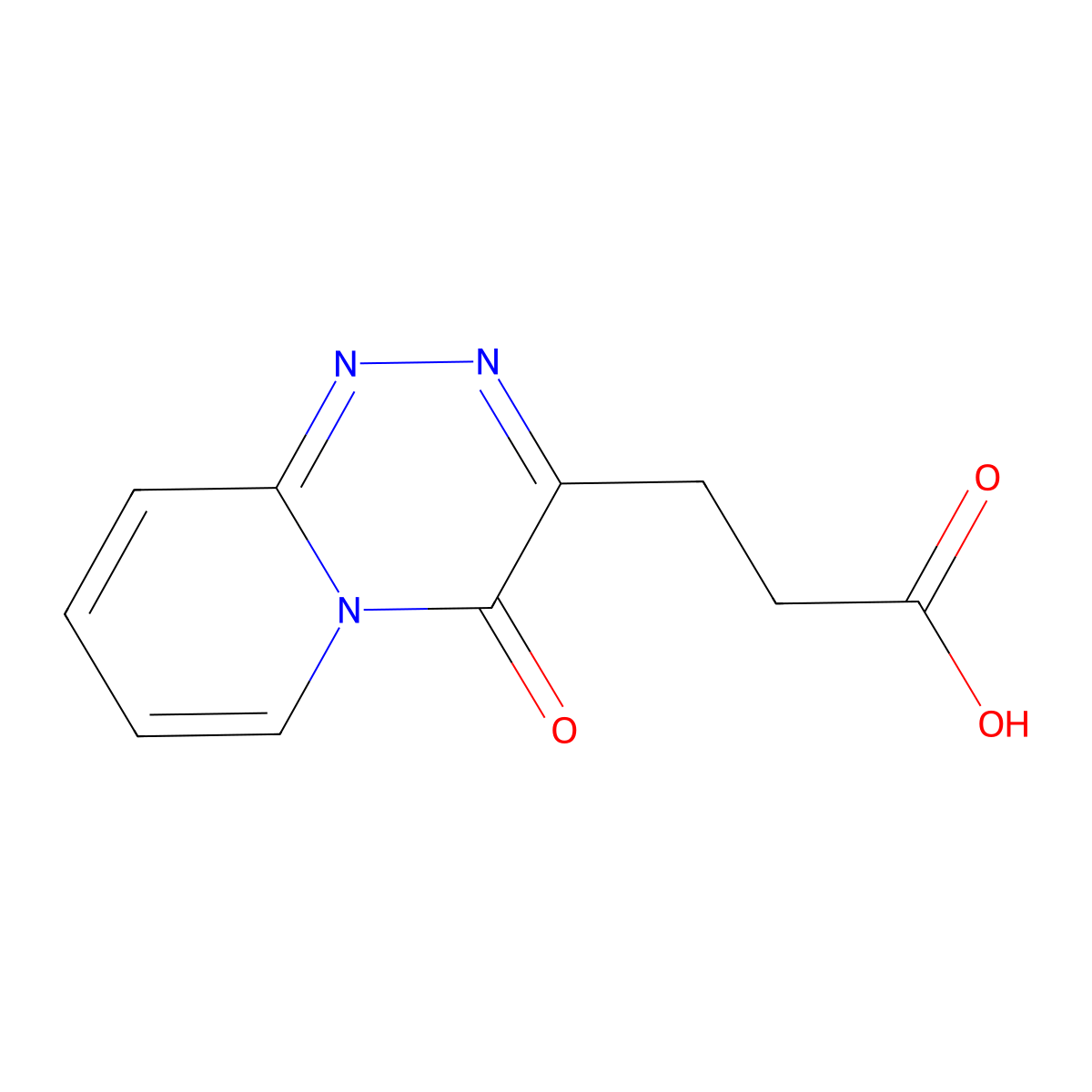 3-(4-oxo-4H-pyrido[2,1-c][1,2,4]triazin-3-yl)propanoic acid molecular structure, CAS 1401319-09-2