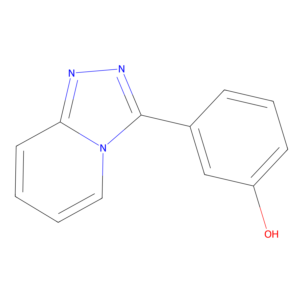 3-([1,2,4]Triazolo[4,3-a]pyridin-3-yl)phenol molecular structure, CAS 1401319-10-5