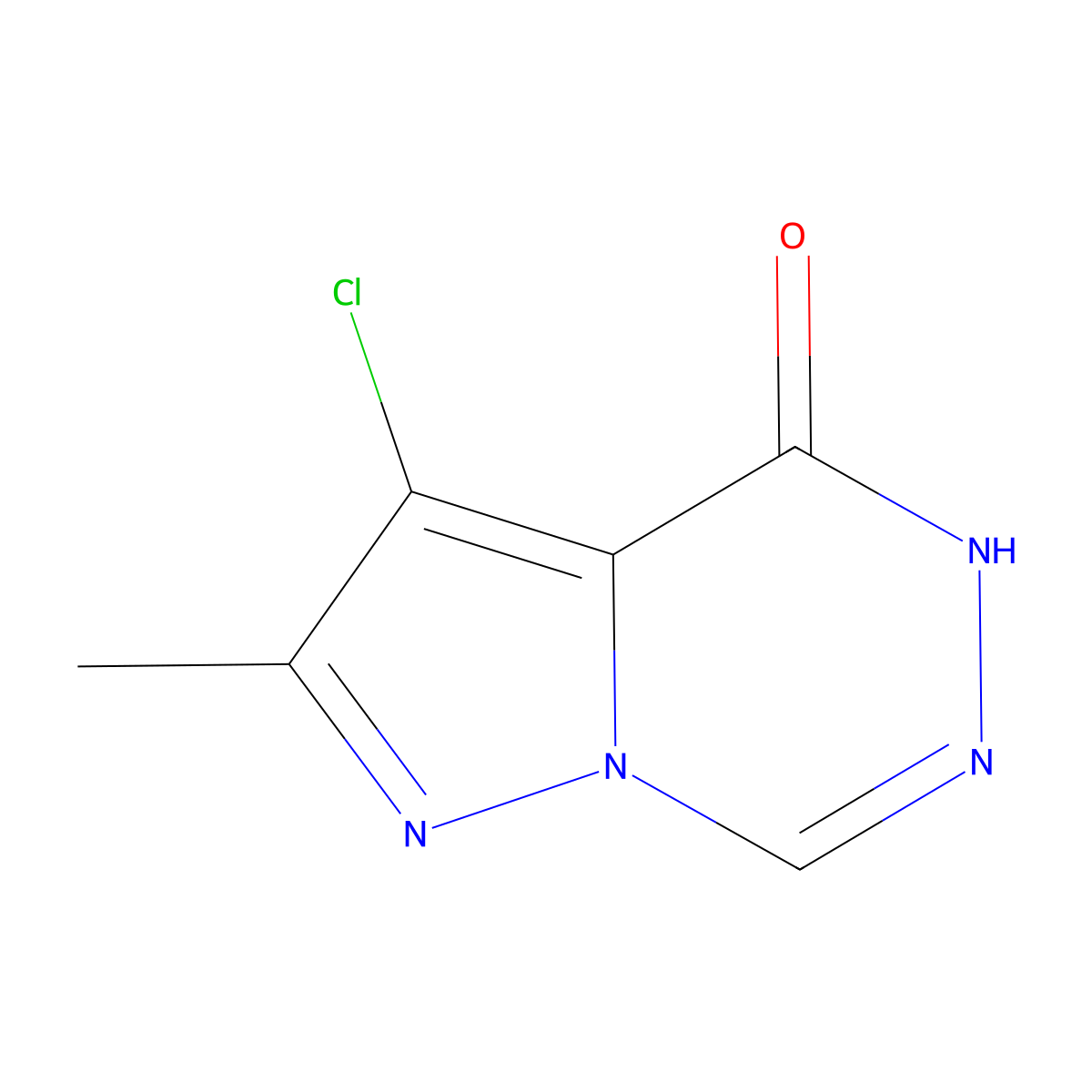 9-Chloro-8-methylpyrazolo[1,5-d][1,2,4]triazinone molecular structure, CAS 1401319-40-1