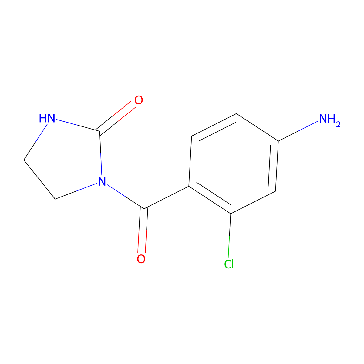 1-(4-Amino-2-chlorobenzoyl)imidazolidin-2-one molecular structure, CAS 1401319-42-3