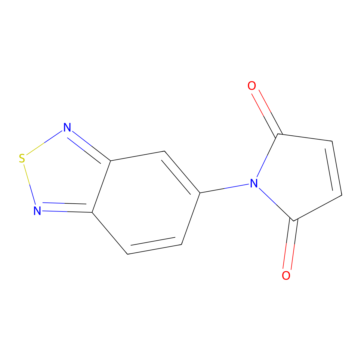 1-(benzo[c][1,2,5]thiadiazol-5-yl)-1H-pyrrole-2,5-dione molecular structure, CAS 1401319-43-4