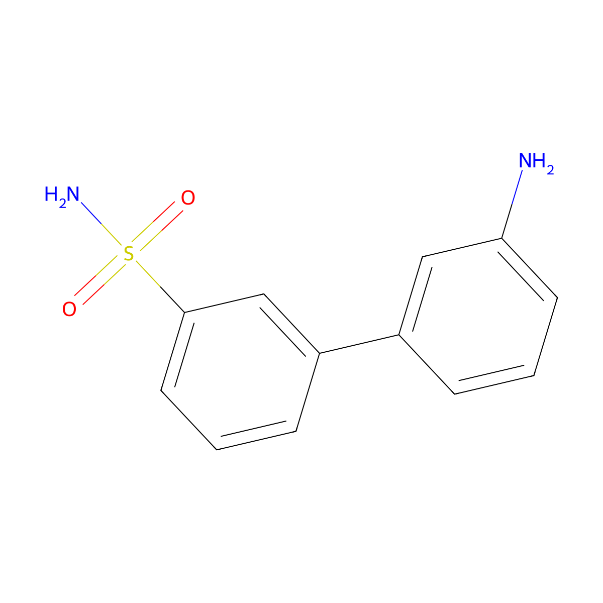 3-(3-Aminophenyl)benzene-1-sulfonamide molecular structure, CAS 1401321-80-9