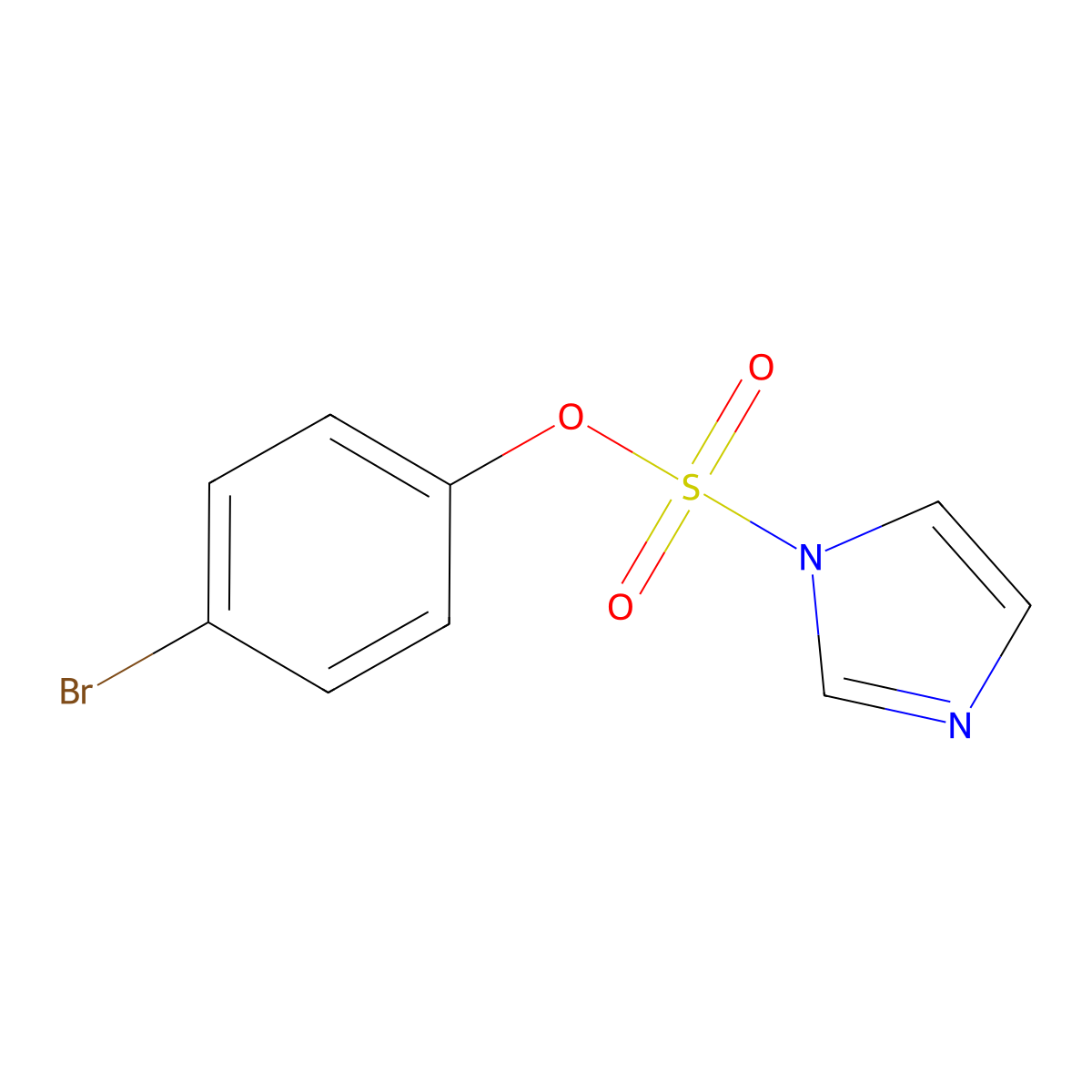 4-bromophenyl 1H-imidazole-1-sulfonate molecular structure, CAS 1401335-40-7