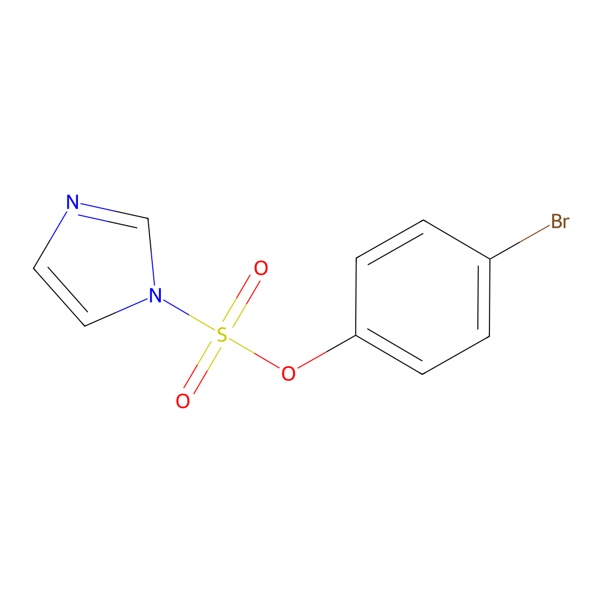 4-bromophenyl 1H-imidazole-1-sulfonate molecular structure, CAS 1401335-40-7