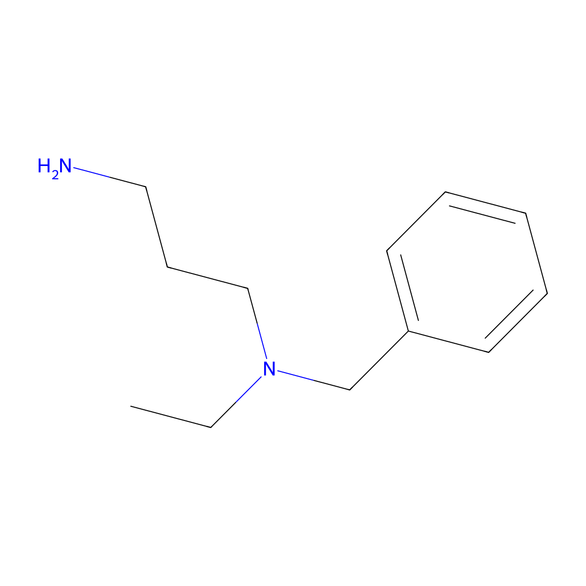 N-(3-aminopropyl)-N-benzyl-N-ethylamine molecular structure, CAS 140134-63-0