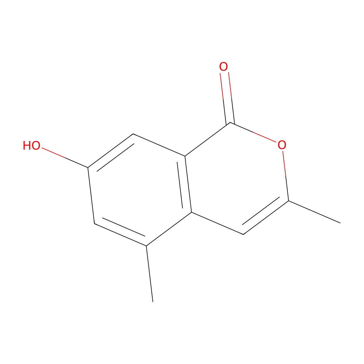 7-Hydroxy-3,5-dimethyl-1H-isochromen-1-one molecular structure, CAS 1401353-58-9