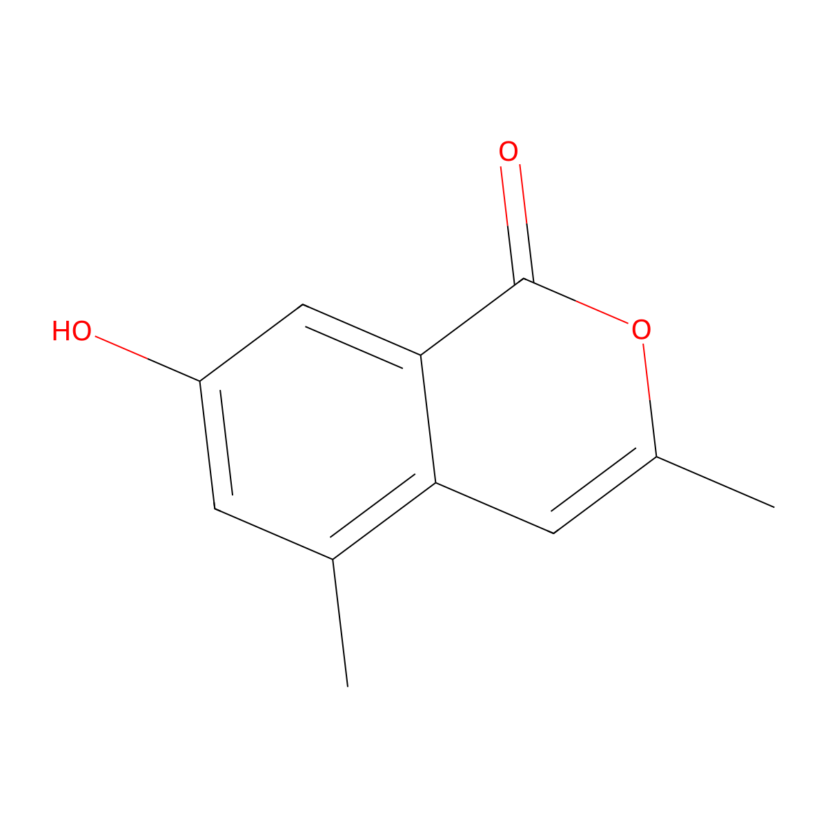 7-Hydroxy-3,5-dimethyl-1H-isochromen-1-one molecular structure, CAS 1401353-58-9