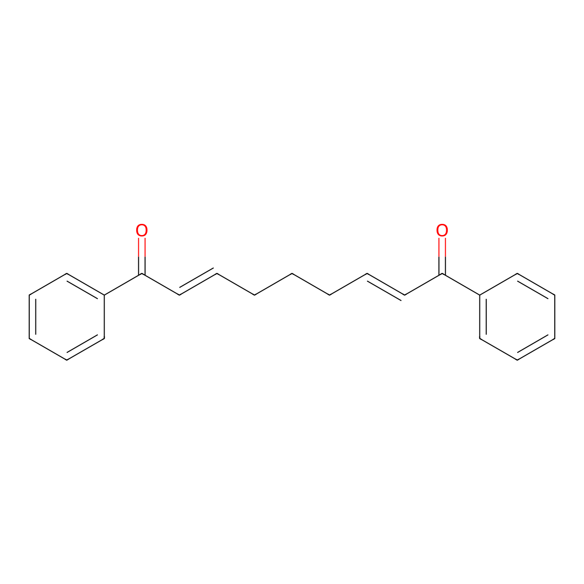 1,9-Diphenylnona-2,7-diene-1,9-dione molecular structure, CAS 140137-94-6