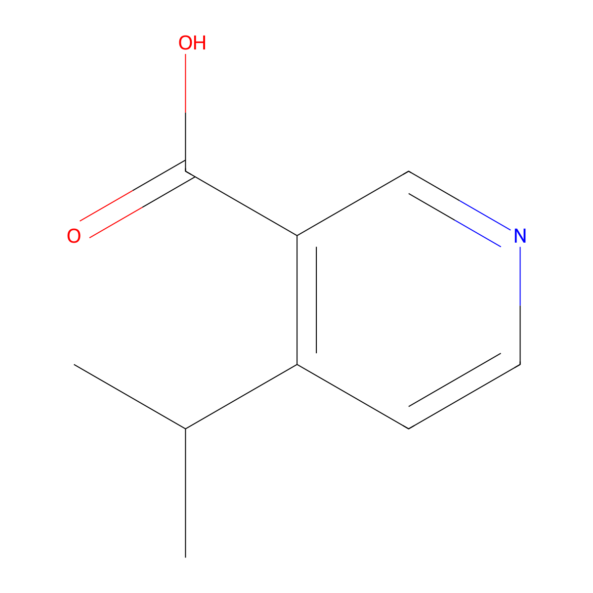 4-Isopropylnicotinic acid molecular structure, CAS 1401415-83-5