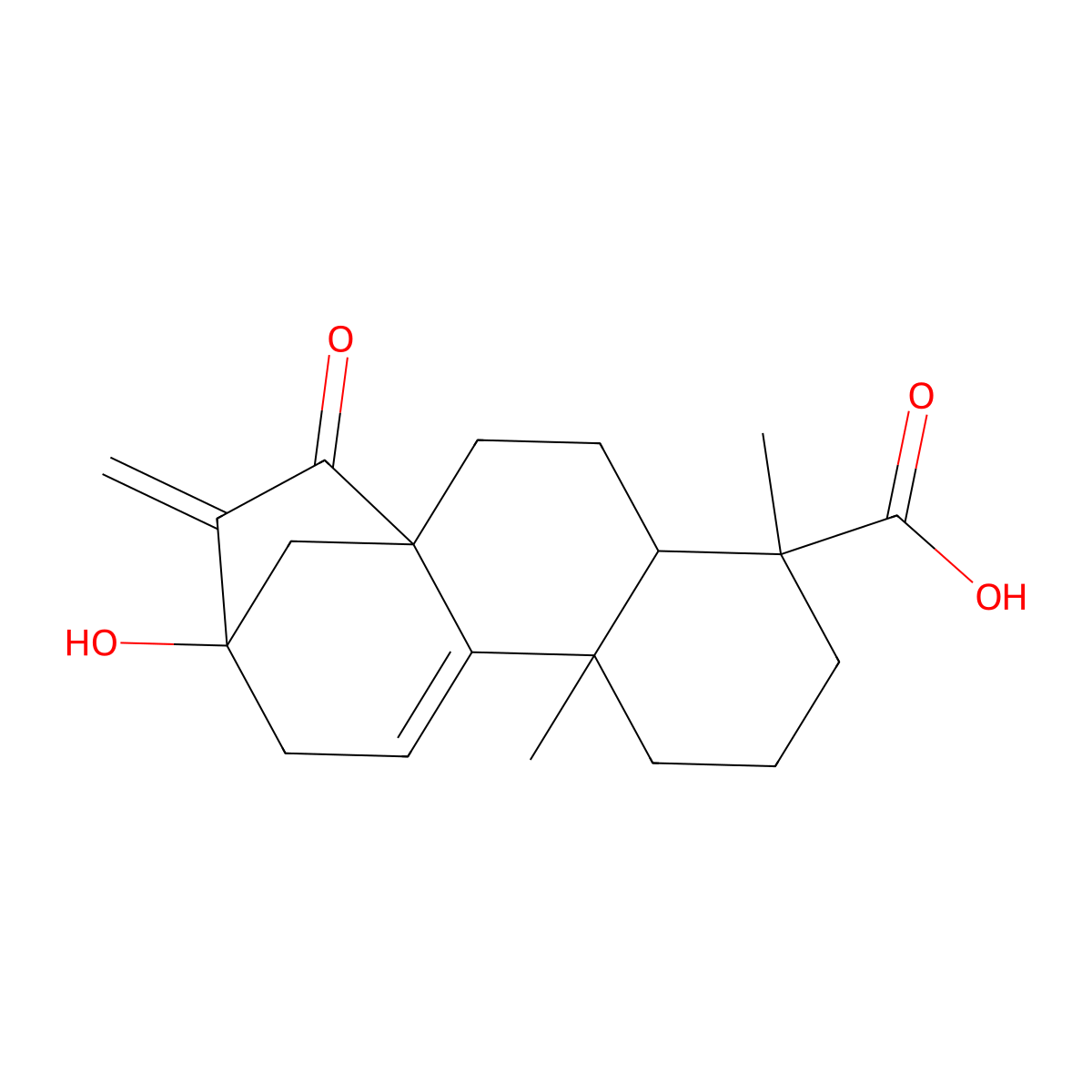 Pterisolic acid C molecular structure, CAS 1401419-87-1