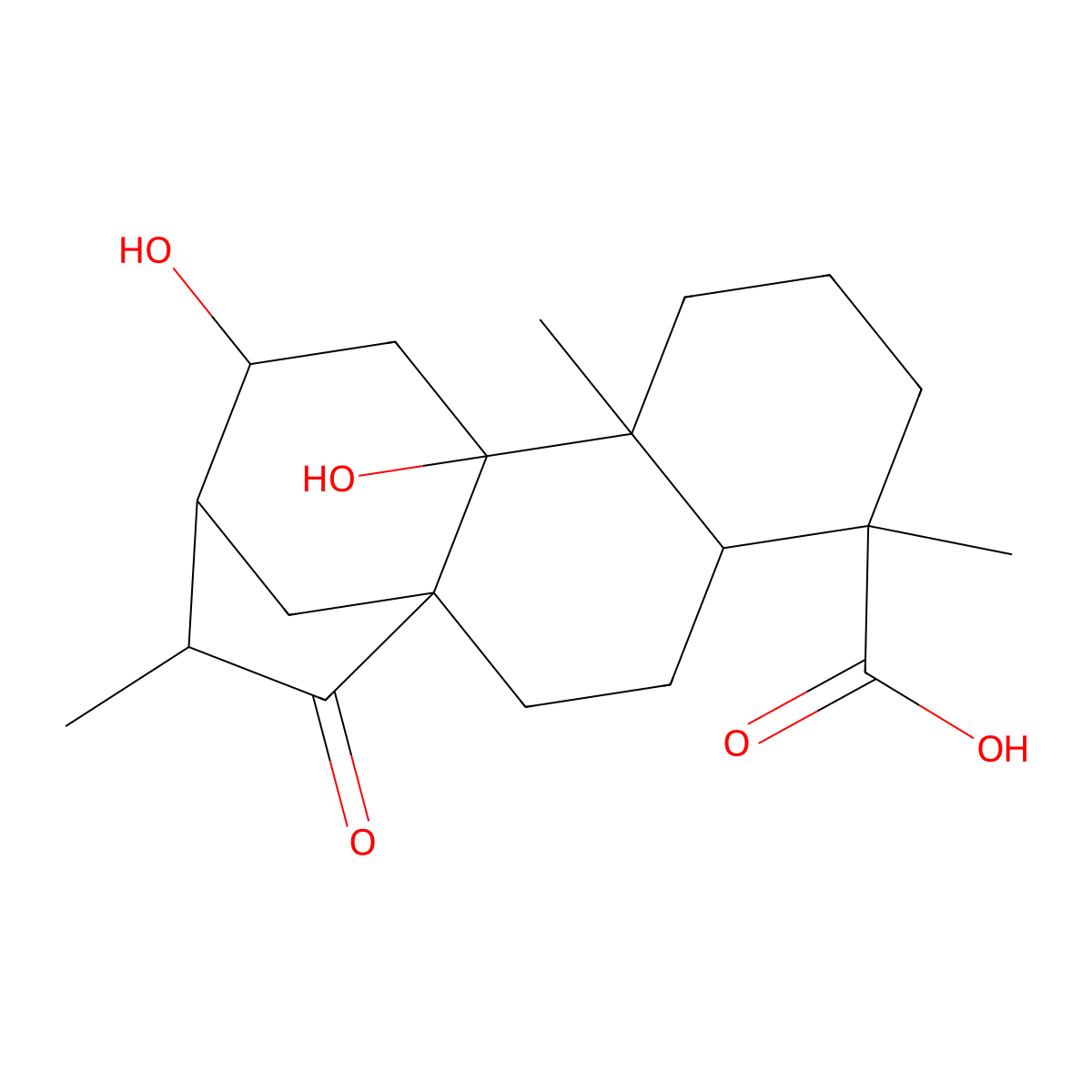 Pterisolic acid E molecular structure, CAS 1401419-89-3