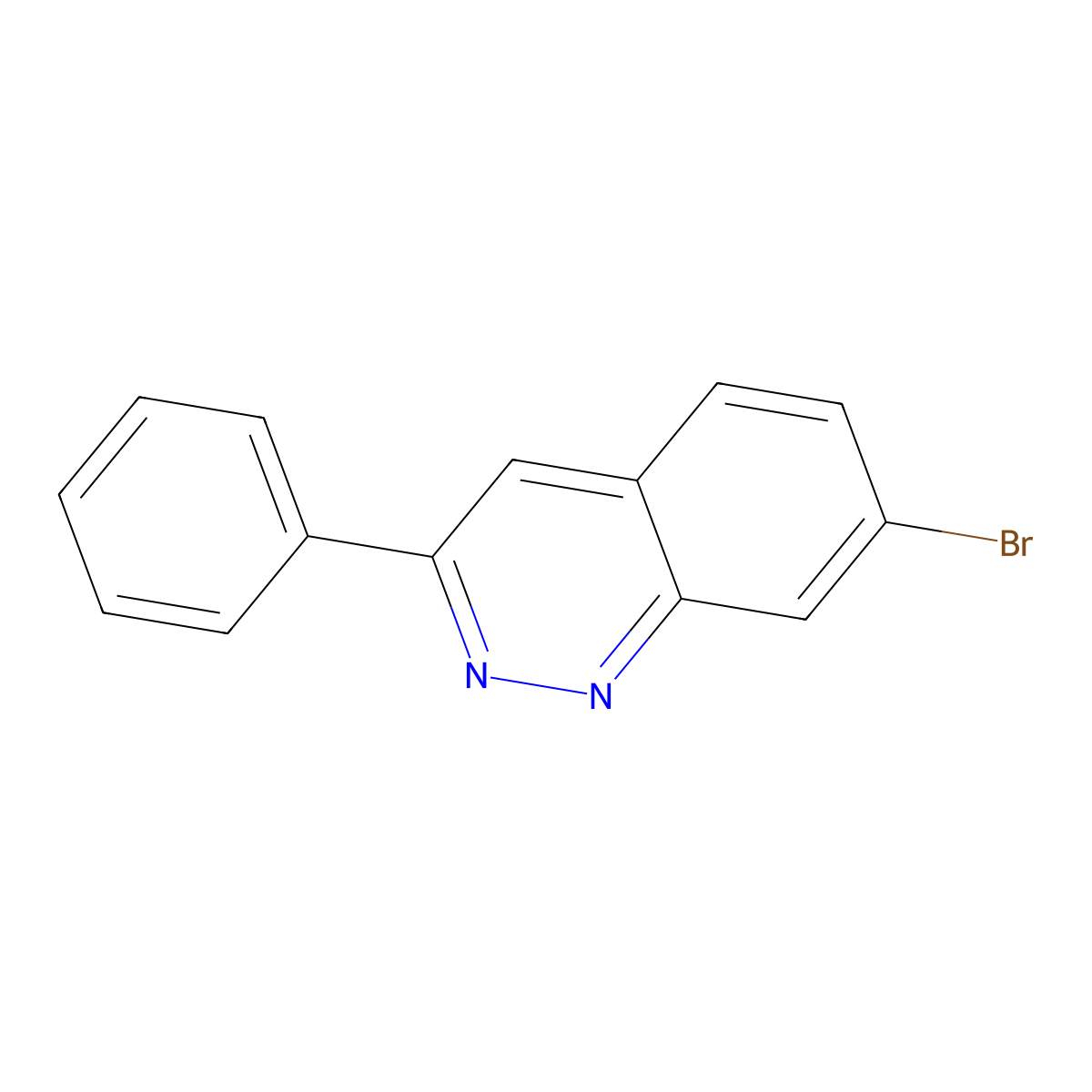 7-Bromo-3-phenylcinnoline molecular structure, CAS 1401421-14-4