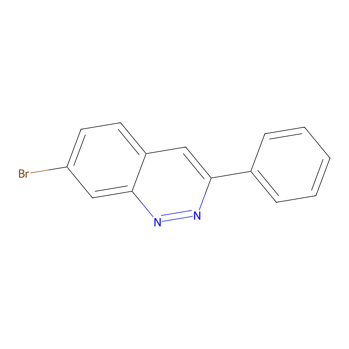 7-Bromo-3-phenylcinnoline molecular structure, CAS 1401421-14-4