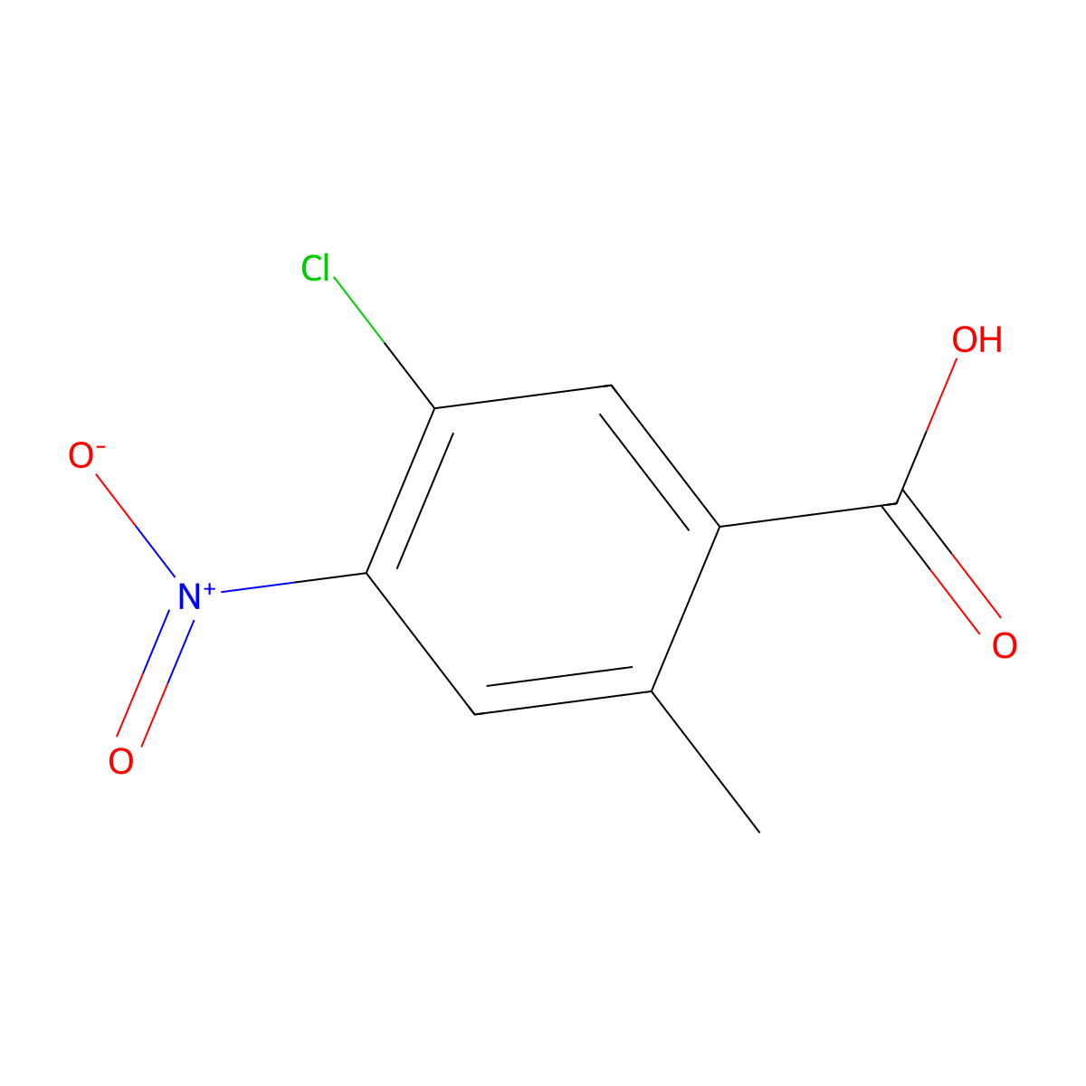 5-Chloro-2-methyl-4-nitrobenzoic acid molecular structure, CAS 1401423-30-0