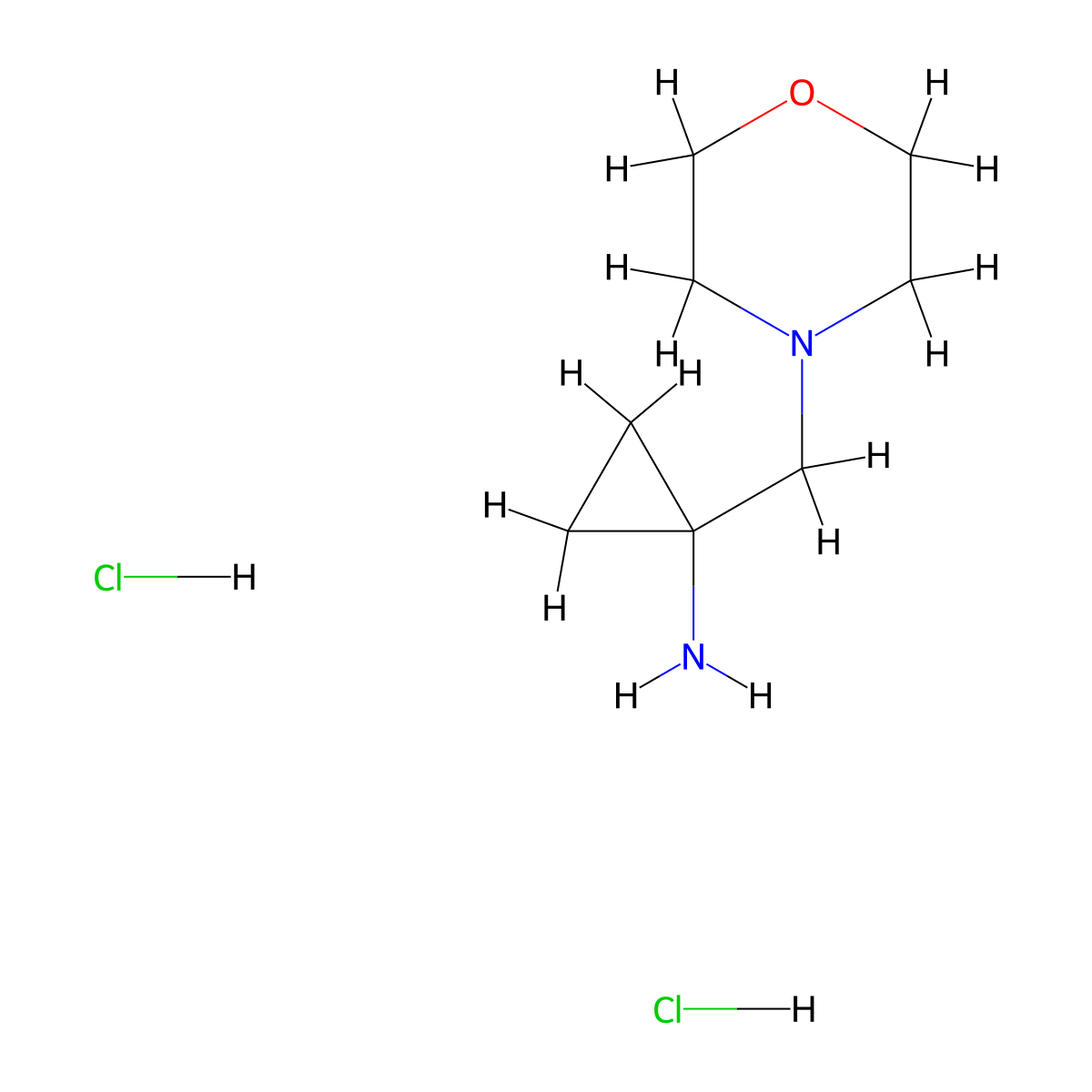 [1-(Morpholin-4-ylmethyl)cyclopropyl]amine dihydrochloride molecular structure, CAS 1401425-22-6