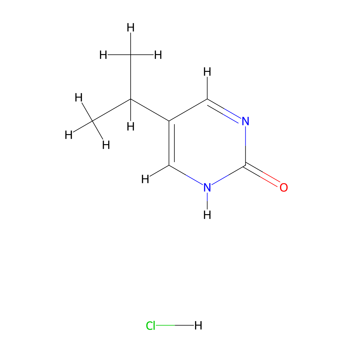 5-Isopropylpyrimidin-2-ol hydrochloride molecular structure, CAS 1401426-12-7