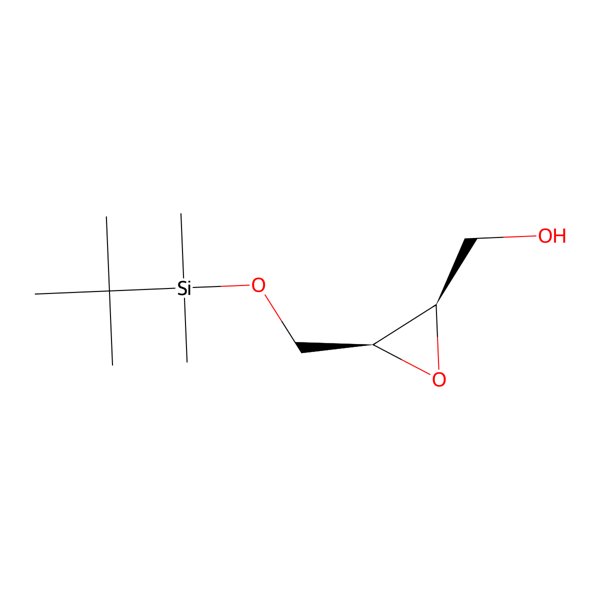 [(2R,3S)-3-{[(tert-butyldimethylsilyl)oxy]methyl}oxiran-2-yl]methanol molecular structure, CAS 140147-53-1