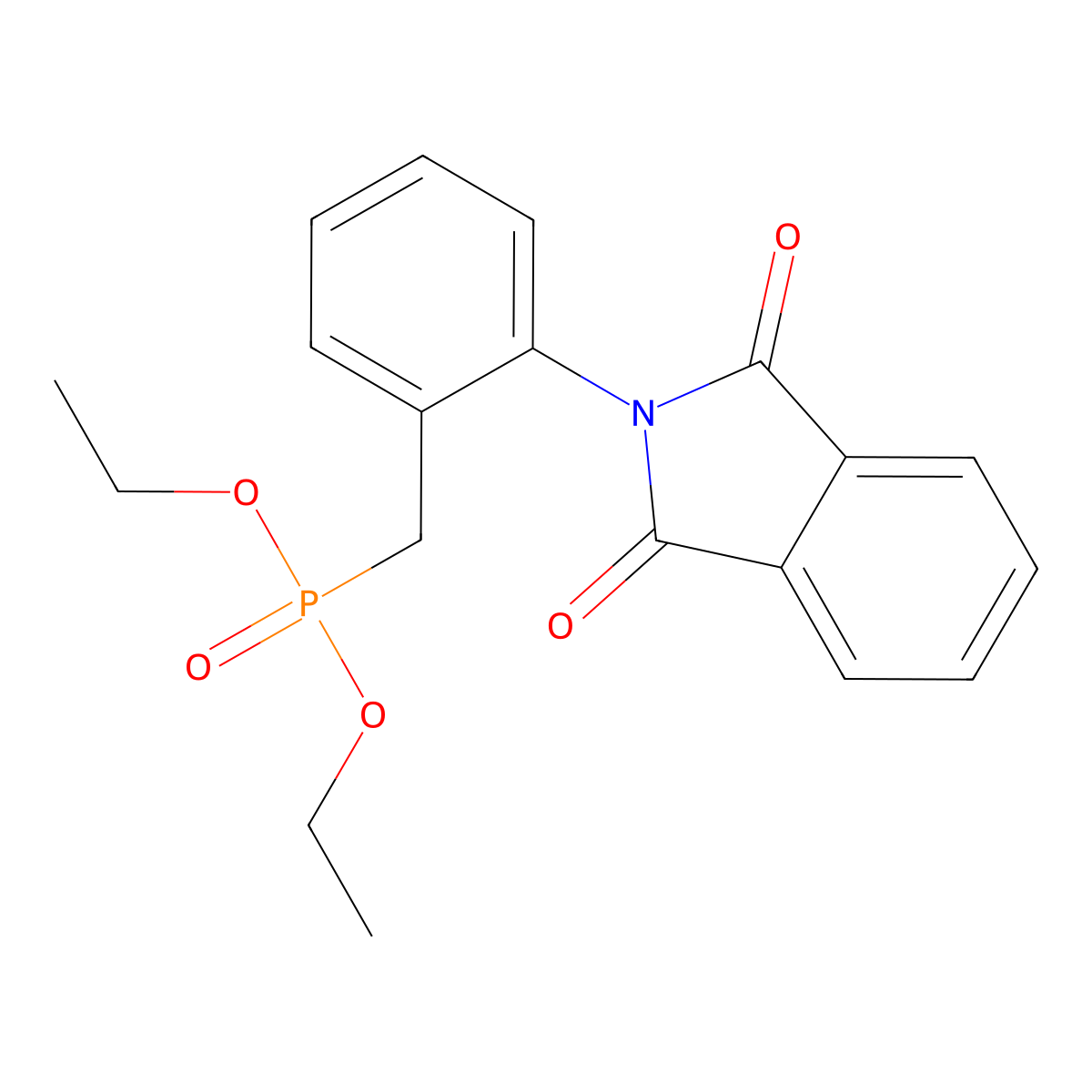 2-[2-(Diethoxyphosphorylmethyl)phenyl]isoindole-1,3-dione molecular structure, CAS 140150-99-8