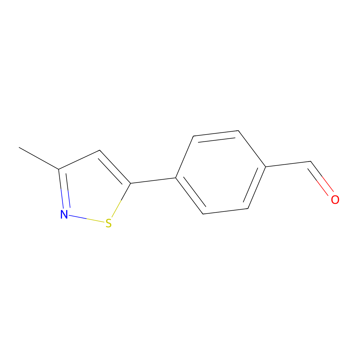 4-(3-Methyl-isothiazol-5-yl)-benzaldehyde molecular structure, CAS 1401521-93-4