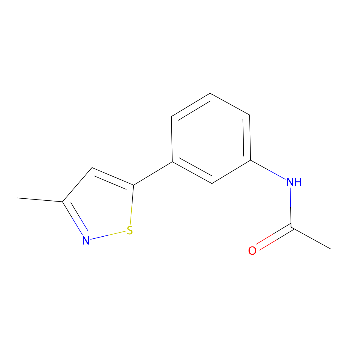 N-[3-(3-Methyl-isothiazol-5-yl)-phenyl]-acetamide molecular structure, CAS 1401521-98-9