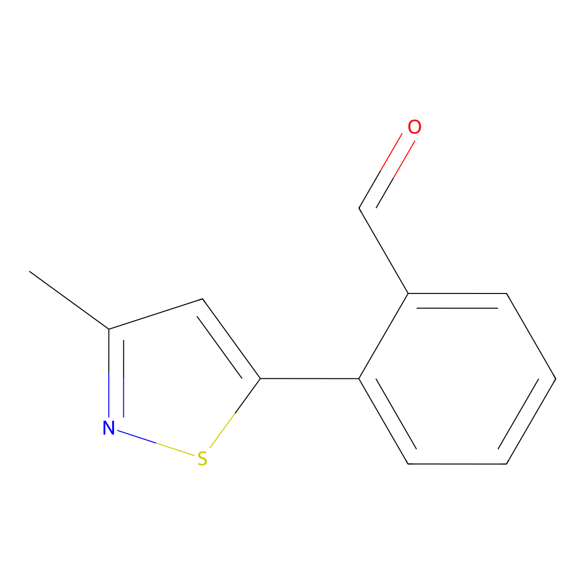 2-(3-Methyl-isothiazol-5-yl)-benzaldehyde molecular structure, CAS 1401521-99-0