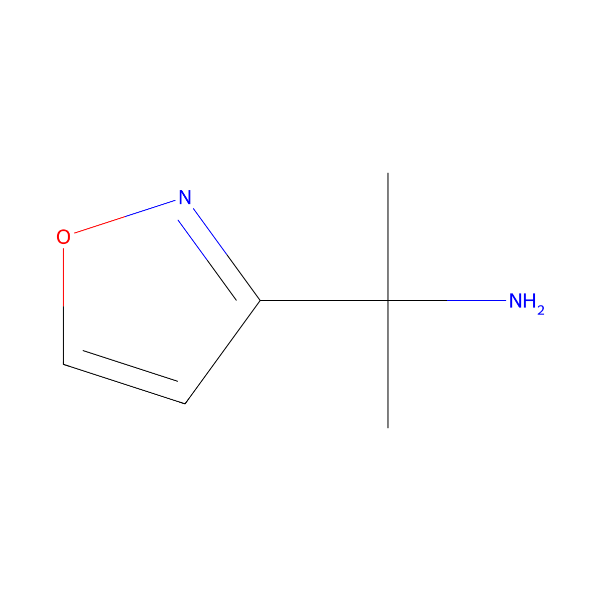 2-(1,2-Oxazol-3-yl)propan-2-amine molecular structure, CAS 1401526-13-3