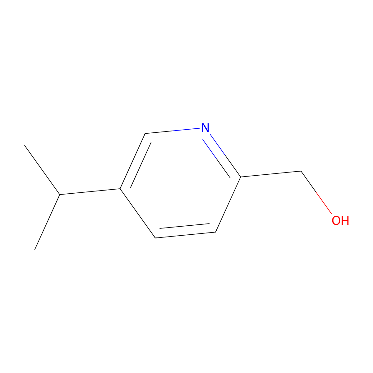 (5-Isopropylpyridin-2-yl)methanol molecular structure, CAS 1401532-56-6