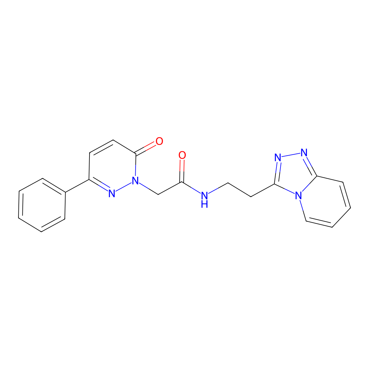 2-(6-oxo-3-phenylpyridazin-1(6H)-yl)-N-[2-([1,2,4]triazolo[4,3-a]pyridin-3-yl)ethyl]acetamide molecular structure, CAS 1401533-68-3