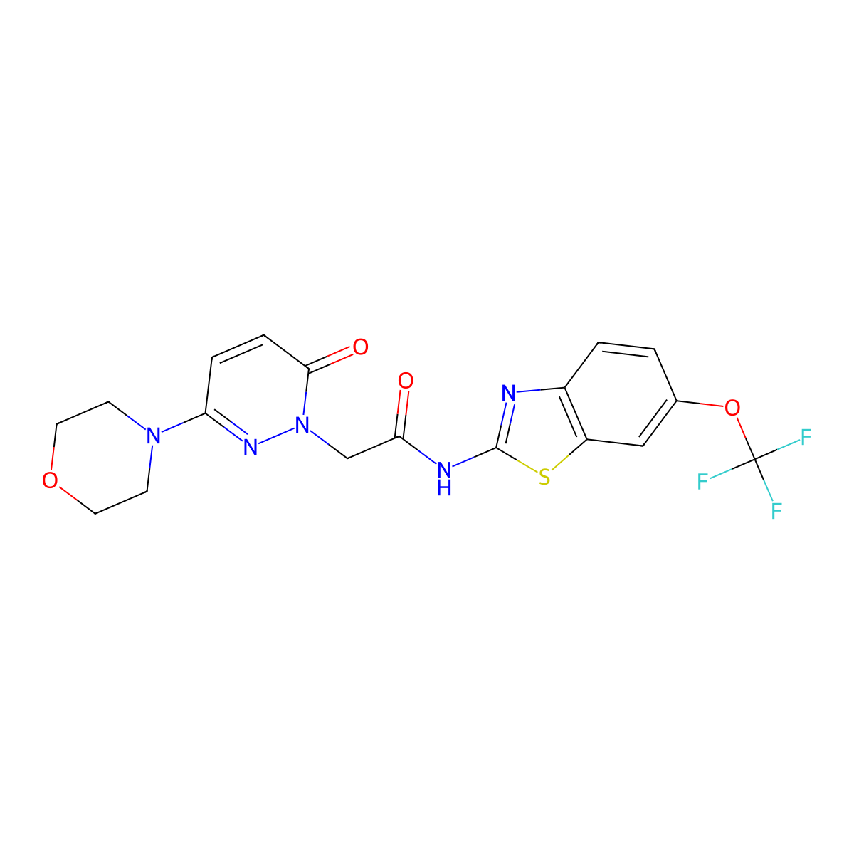 C18H16F3N5O4S molecular structure, CAS 1401533-85-4