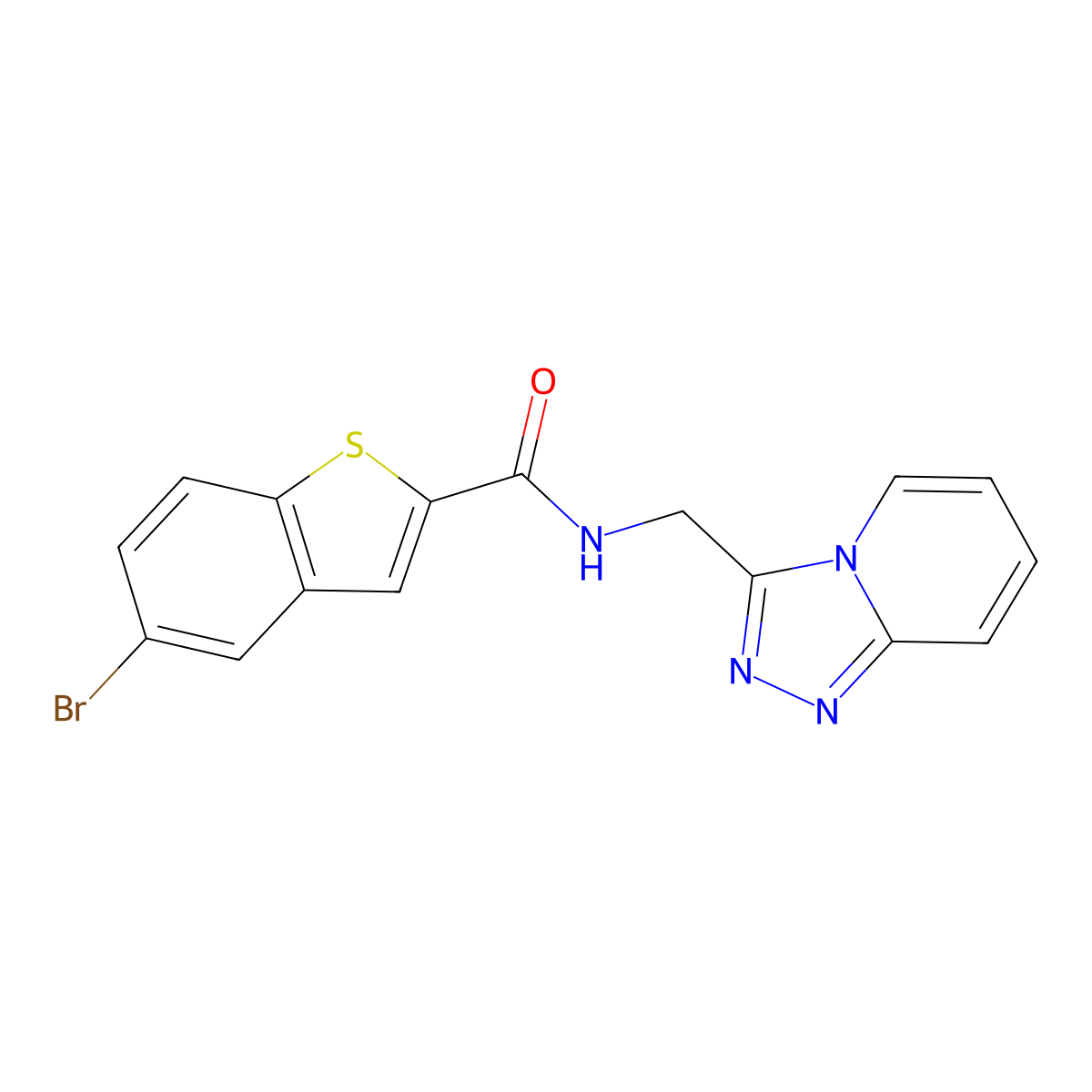 N-([1,2,4]triazolo[4,3-a]pyridin-3-ylmethyl)-5-bromobenzo[b]thiophene-2-carboxamide molecular structure, CAS 1401534-03-9