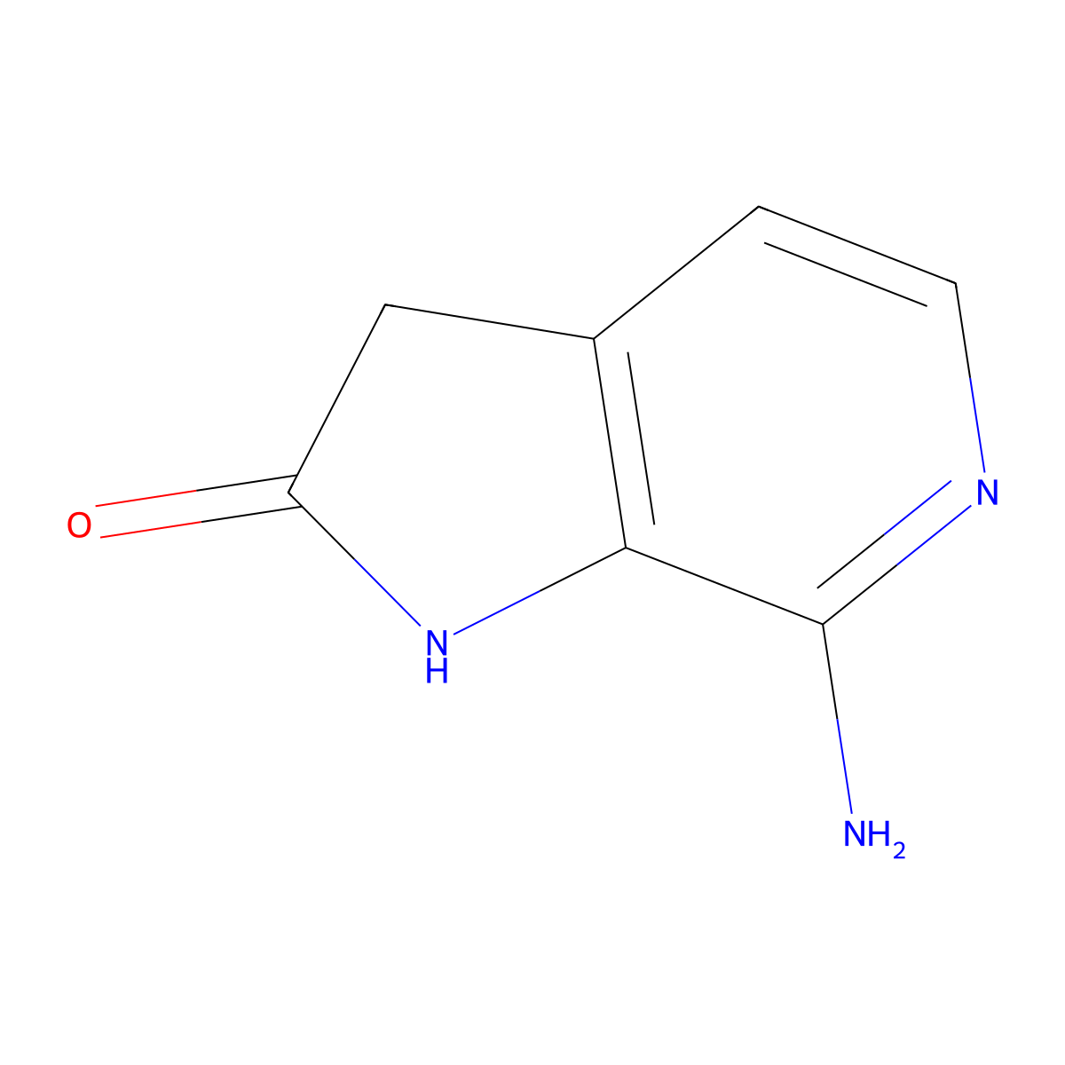 7-Amino-1H-pyrrolo[2,3-c]pyridin-2(3H)-one molecular structure, CAS 1401539-37-4