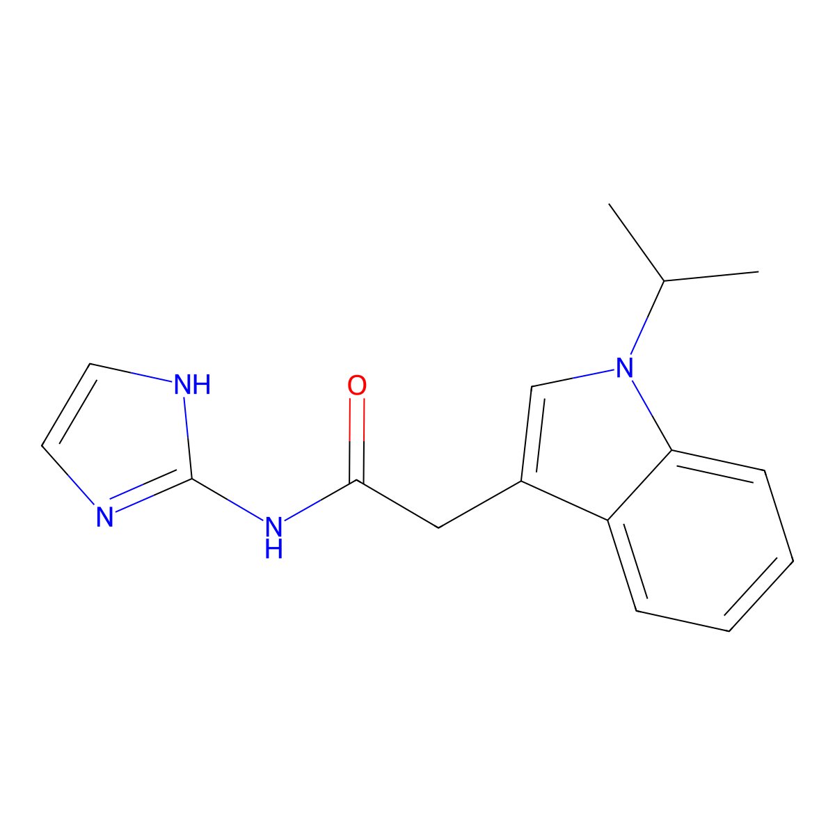 N-(1H-imidazol-2-yl)-2-[1-(propan-2-yl)-1H-indol-3-yl]acetamide molecular structure, CAS 1401540-76-8
