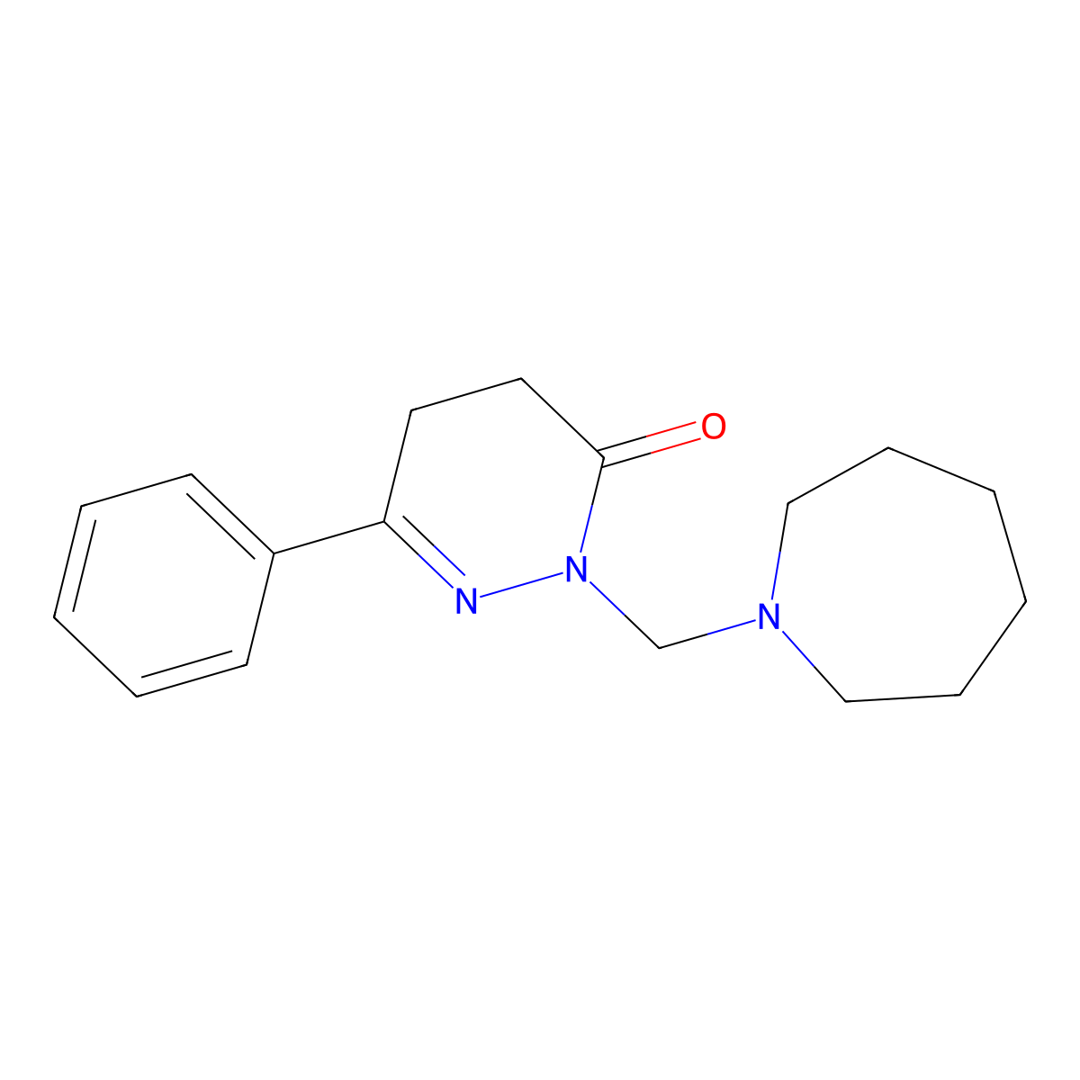2-(azepan-1-ylmethyl)-6-phenyl-4,5-dihydropyridazin-3(2H)-one molecular structure, CAS 1401542-99-1