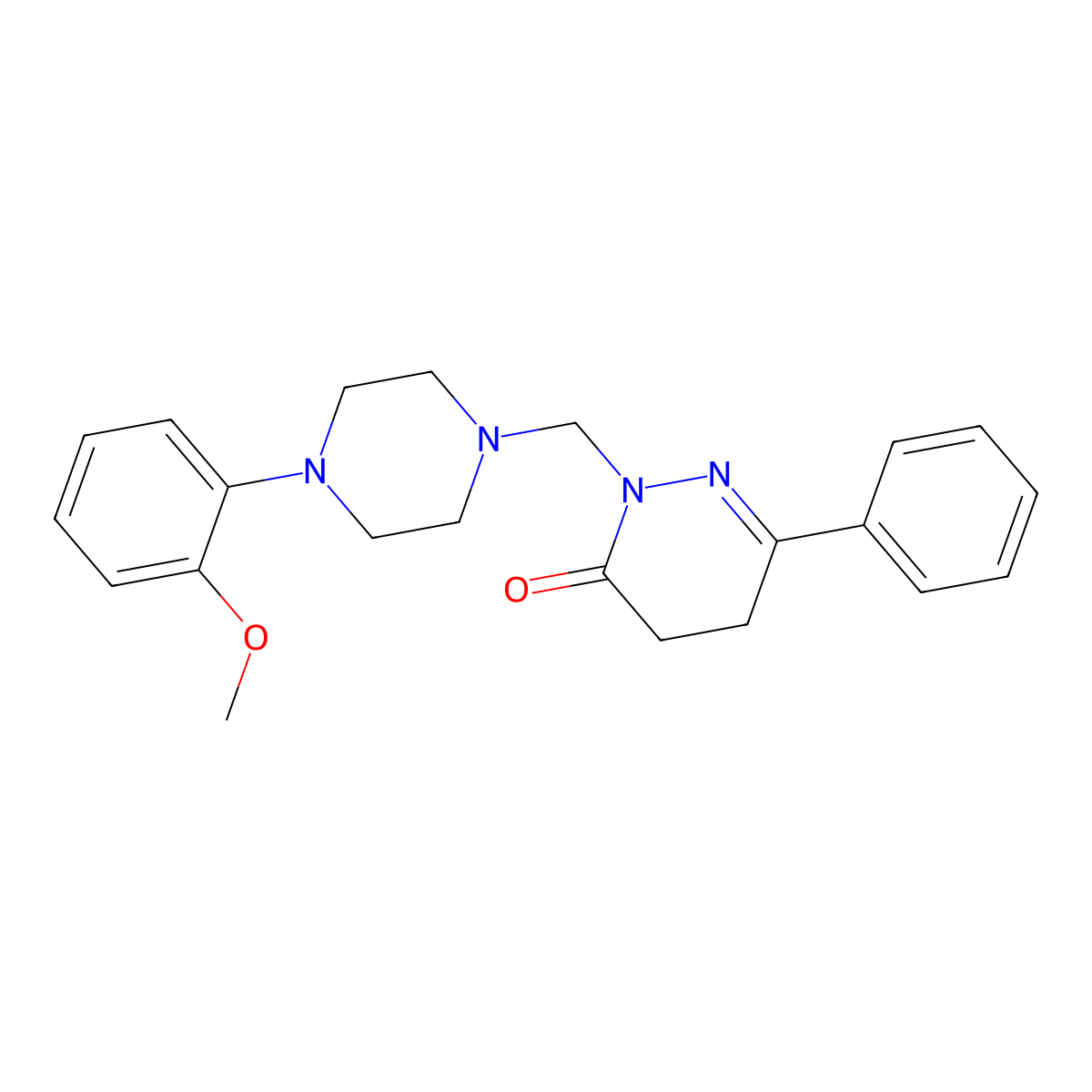 2-{[4-(2-methoxyphenyl)piperazin-1-yl]methyl}-6-phenyl-4,5-dihydropyridazin-3(2H)-one molecular structure, CAS 1401544-31-7