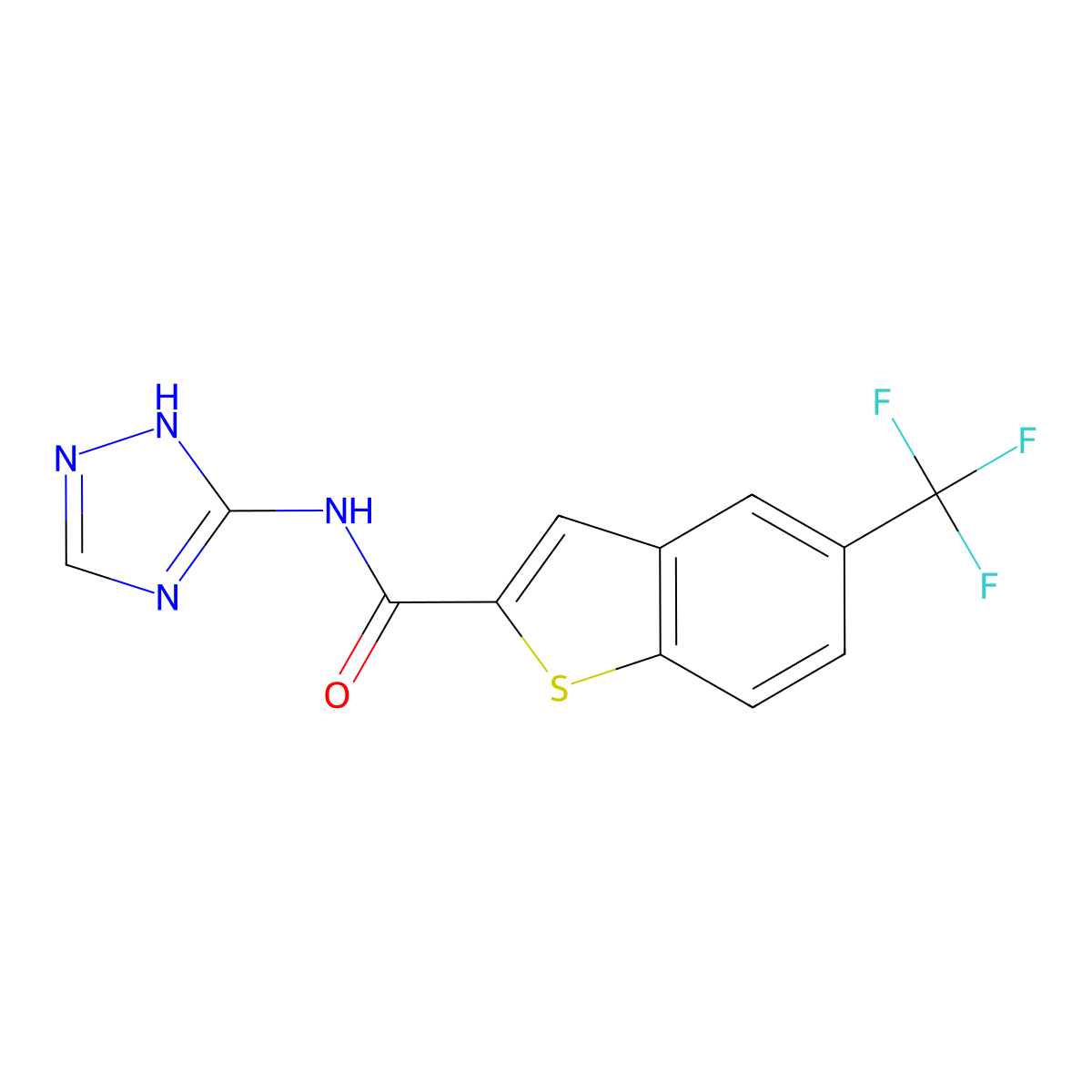 C12H7F3N4OS molecular structure, CAS 1401556-20-4