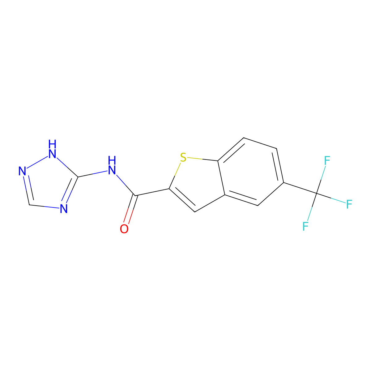 C12H7F3N4OS molecular structure, CAS 1401556-20-4